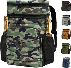 Expandable Backpack Coolers Insulated Leak Proof - 36/48 Cans Double Deck Cooler Backpack Waterproof - Soft Lightweight Portable Cooler Bag for Beach Picnic Camping Men and Women