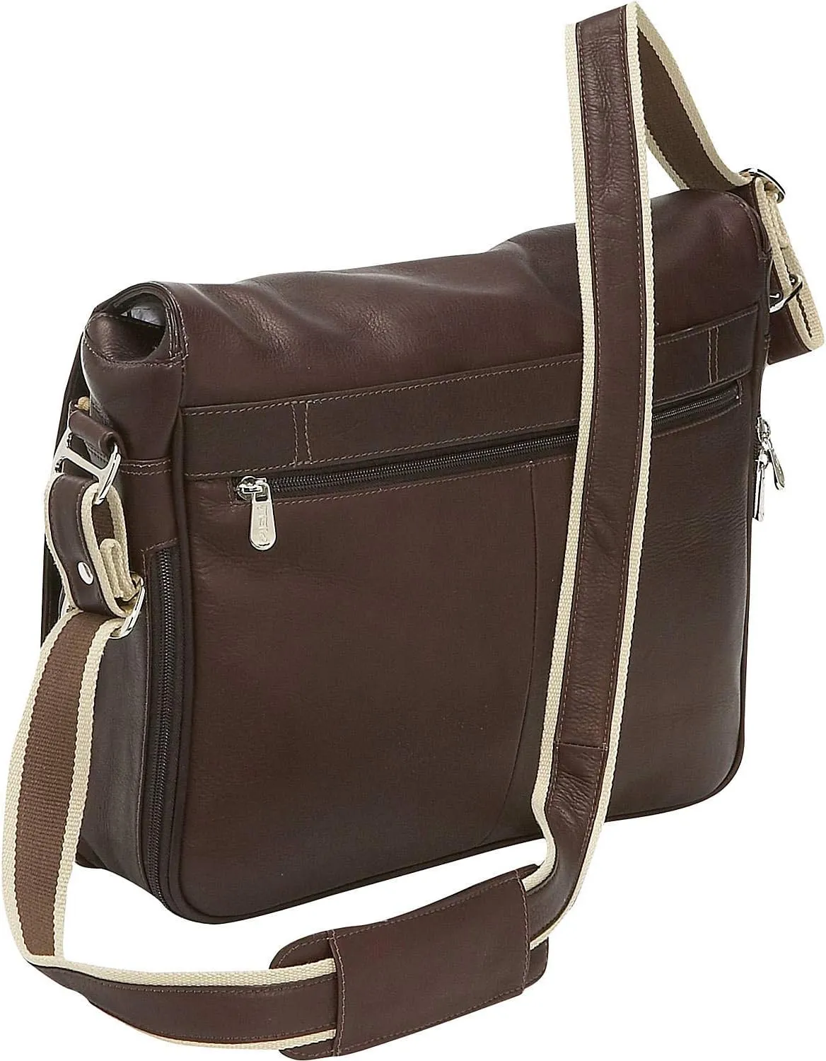 Expandable Messenger Bag, Chocolate, One Size