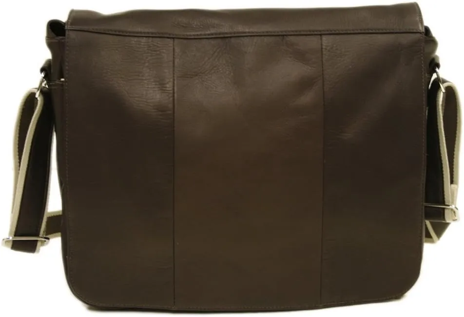 Expandable Messenger Bag, Chocolate, One Size