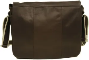 Expandable Messenger Bag, Chocolate, One Size