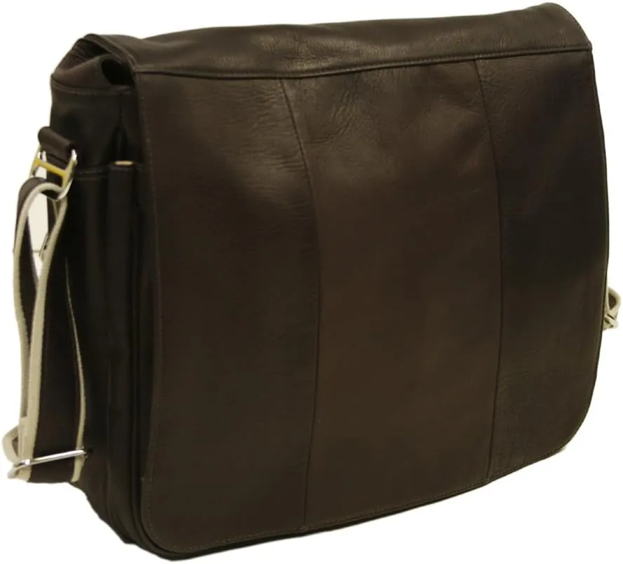Expandable Messenger Bag, Chocolate, One Size