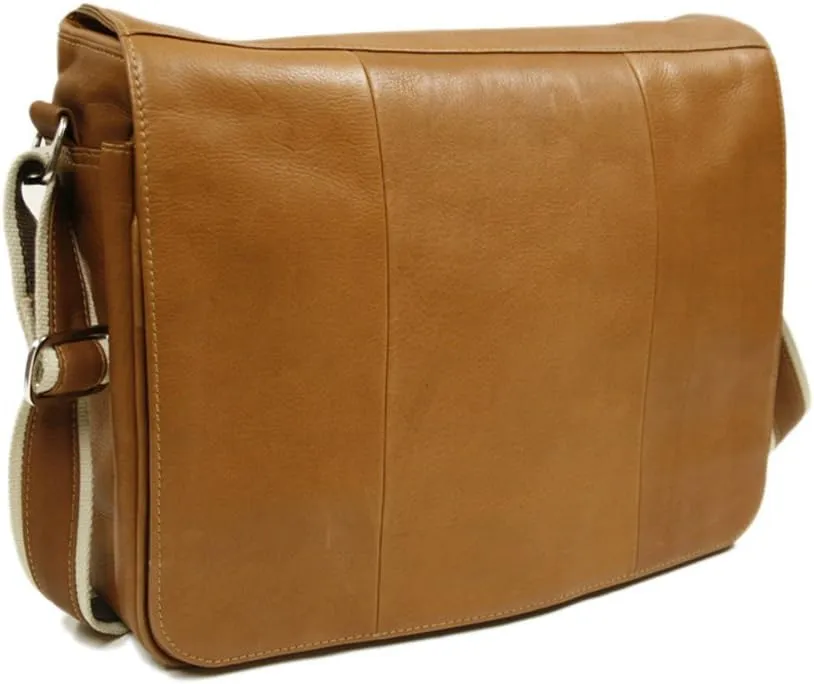 Expandable Messenger Bag, Saddle, One Size