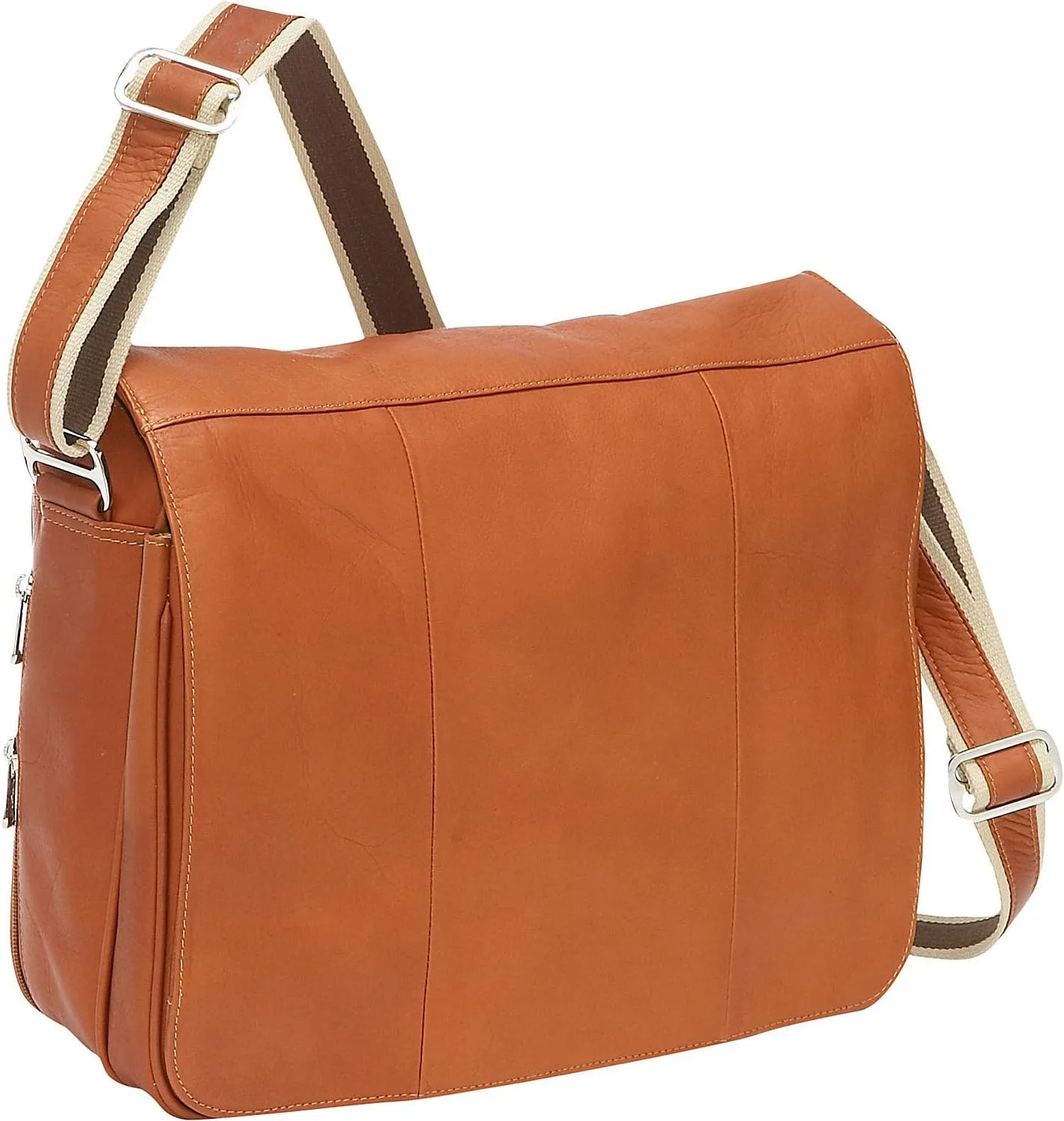 Expandable Messenger Bag, Saddle, One Size