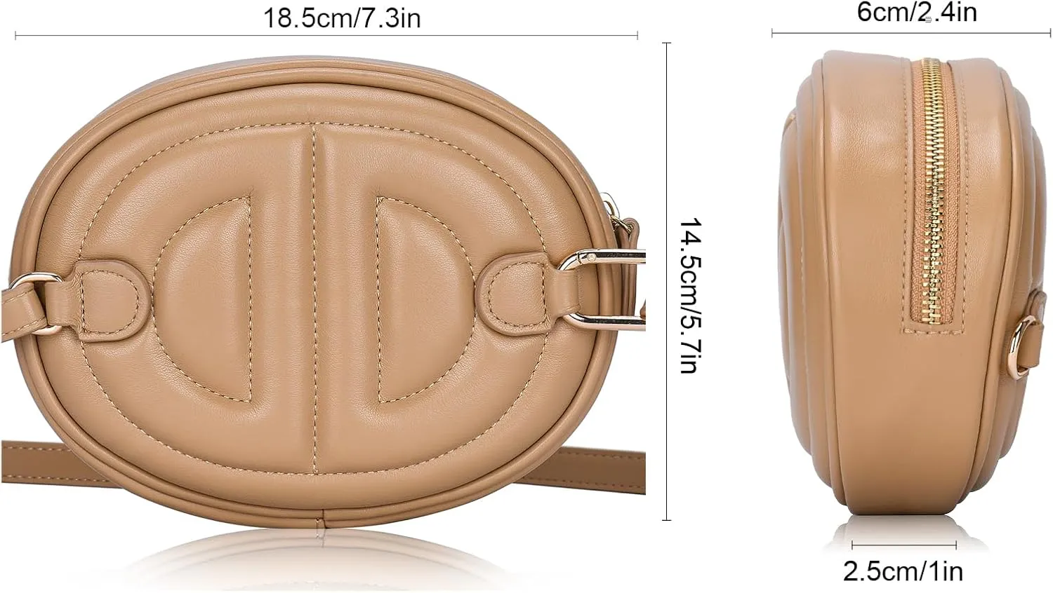 Fahion H crossbody bag, Leather fanny pack for women,Fashion khaki crossbody, Popular exquisite waterproof fanny bag for women.