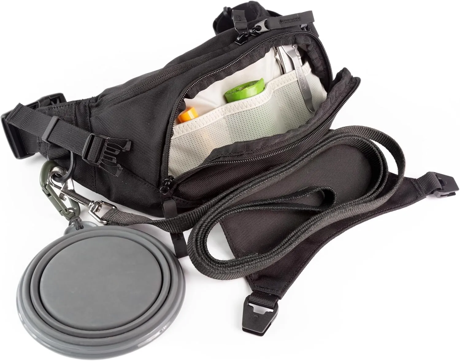 Falcon2L Fanny Pack - 2 Liter Sling Hip Bag w/External Expansion, Crossbody, Compact Lightweight, Everyday Carry Outdoor Dog Walking Hiking