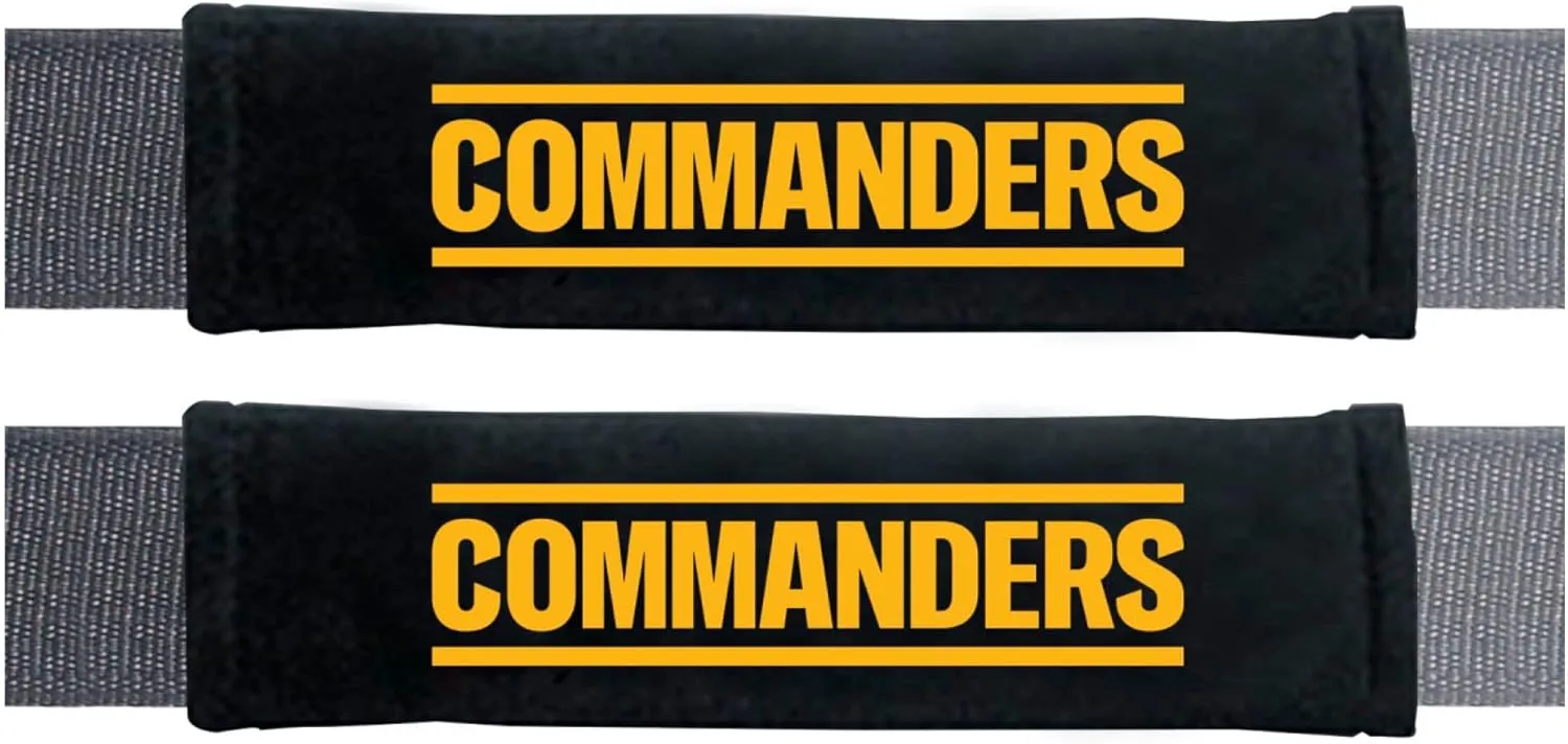 FANMATS 32064 Washington Commanders Embroidered Seatbelt Pad - 2 Pieces