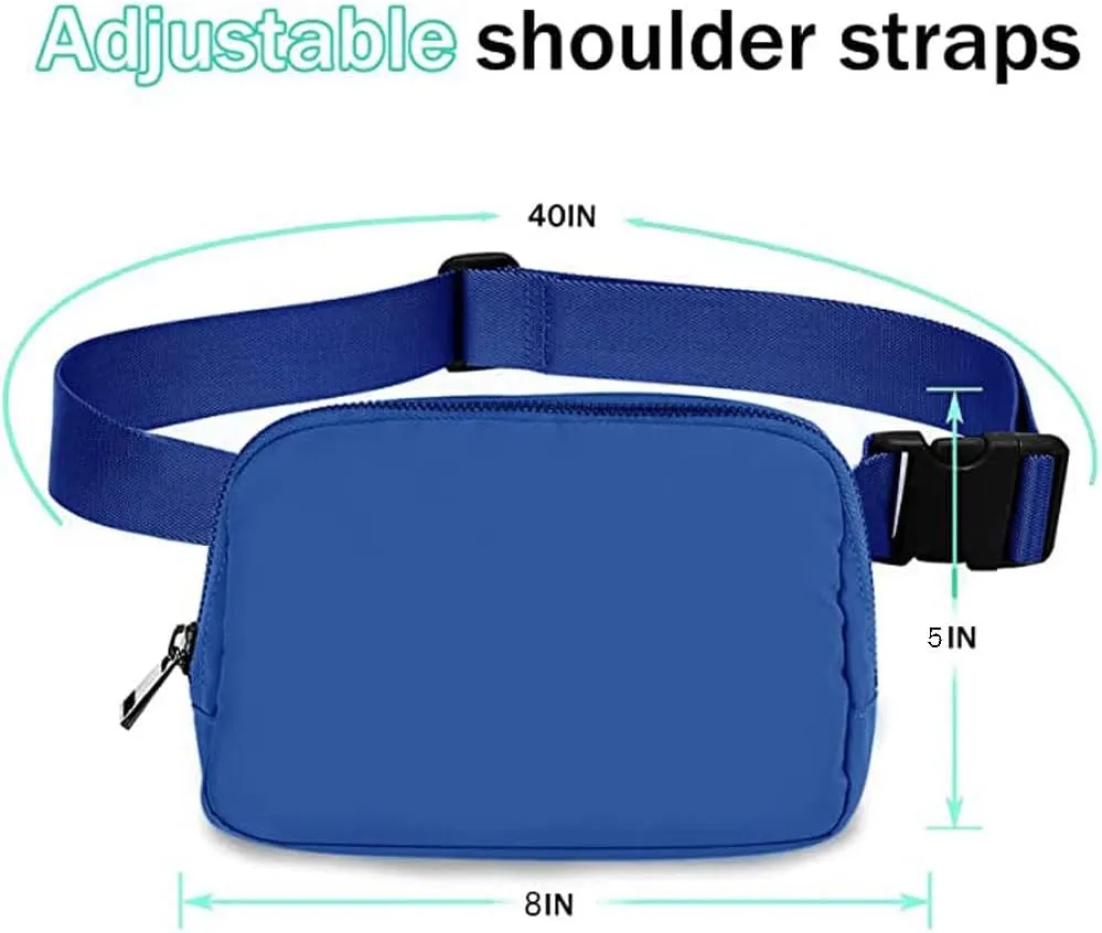 Fanny Pack for Women Teen Girls, Small Belt Bag 1L with Adjustable Strap 32" to 51", Crossbody Bag Water-resistant for Travel Gym Sport Running, Fashion Waist Bag for Mothers Day Gifts