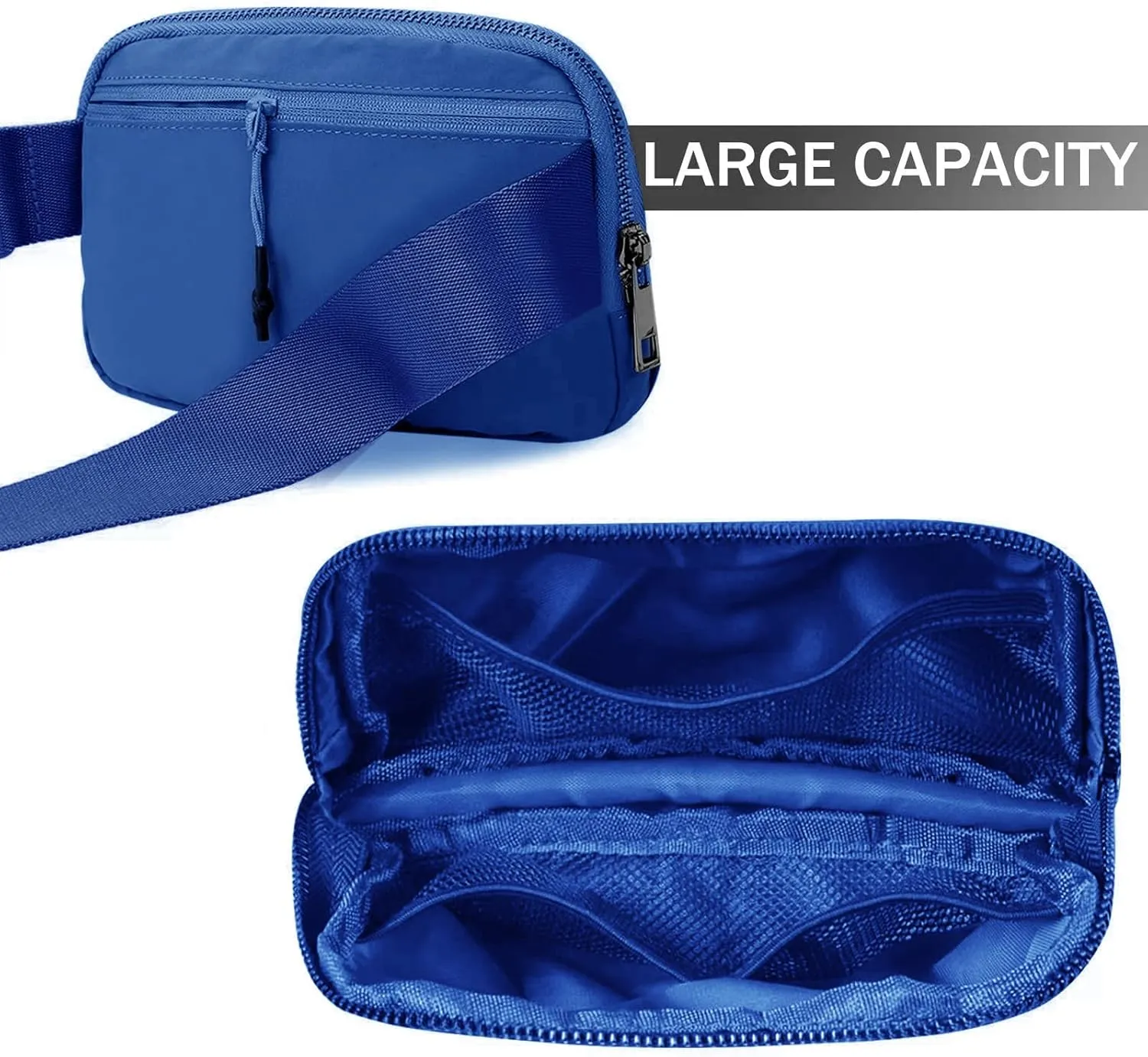 Fanny Pack for Women Teen Girls, Small Belt Bag 1L with Adjustable Strap 32" to 51", Crossbody Bag Water-resistant for Travel Gym Sport Running, Fashion Waist Bag for Mothers Day Gifts