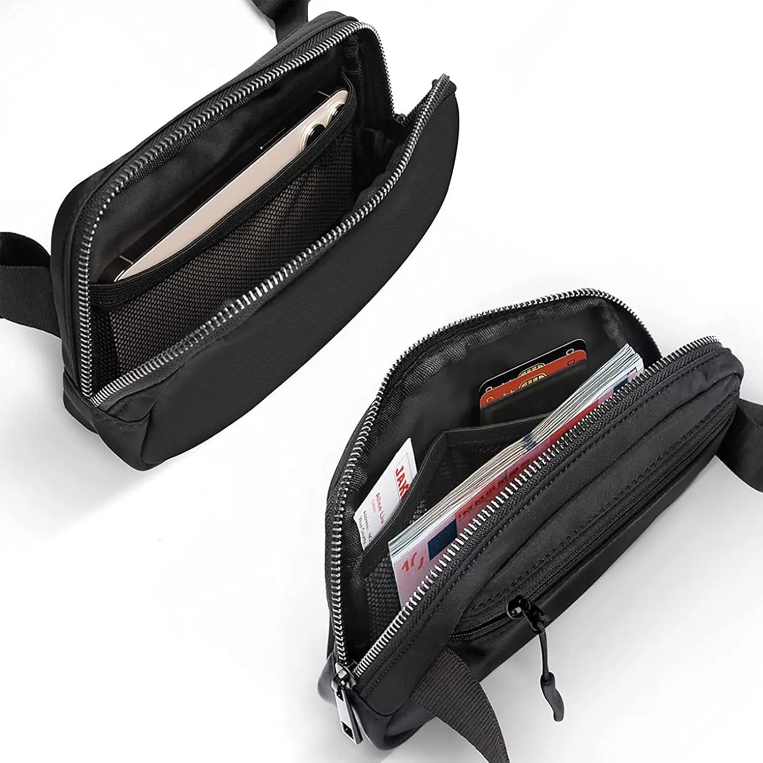 Fanny Pack for Women Teen Girls, Small Belt Bag 1L with Adjustable Strap 32" to 51", Crossbody Bag Water-resistant for Travel Gym Sport Running, Fashion Waist Bag for Mothers Day Gifts
