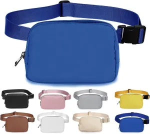 Fanny Pack for Women Teen Girls, Small Belt Bag 1L with Adjustable Strap 32" to 51", Crossbody Bag Water-resistant for Travel Gym Sport Running, Fashion Waist Bag for Mothers Day Gifts