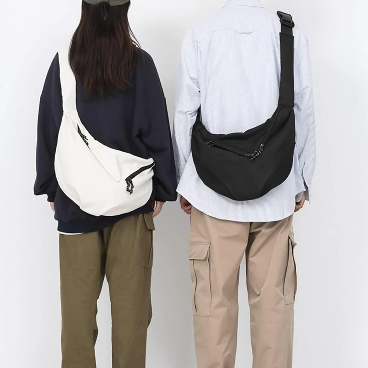 Fanny Packs for Women Men Locomotive Cool Dumpling Shoulder Bag Casual Men And Women Single Shoulder Messenger