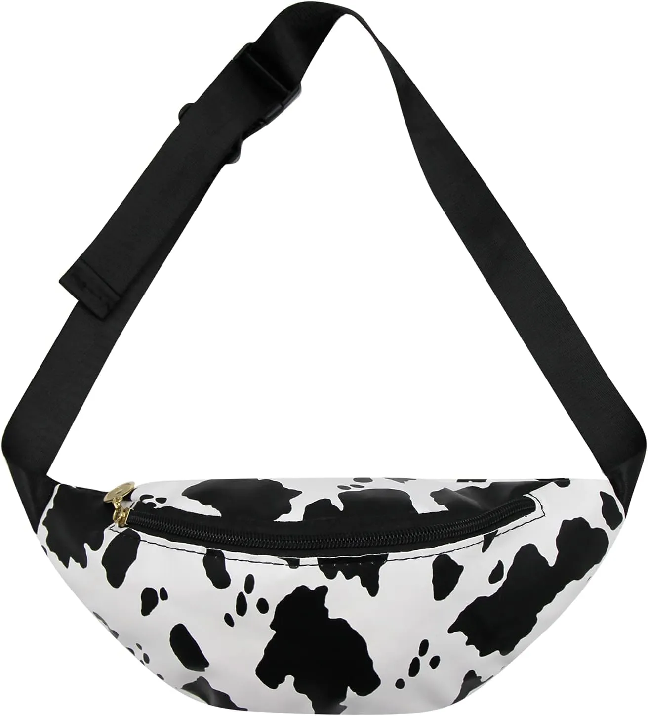 Fashion Cows Print Waist Pack Fanny Pack for Women Girls Small Adjustable Hip Pack Bum Bag Running Belt Phone Holder