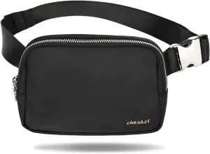 Fashion Fanny Pack for Women and Men, Waterproof & Durable Belt Bag with Adjustable Strap, 3 Mesh Pockets, Anti-theft Pocket, Comfortable & Stylish Crossbody Waist Bag for Traveling, Shopping, Running