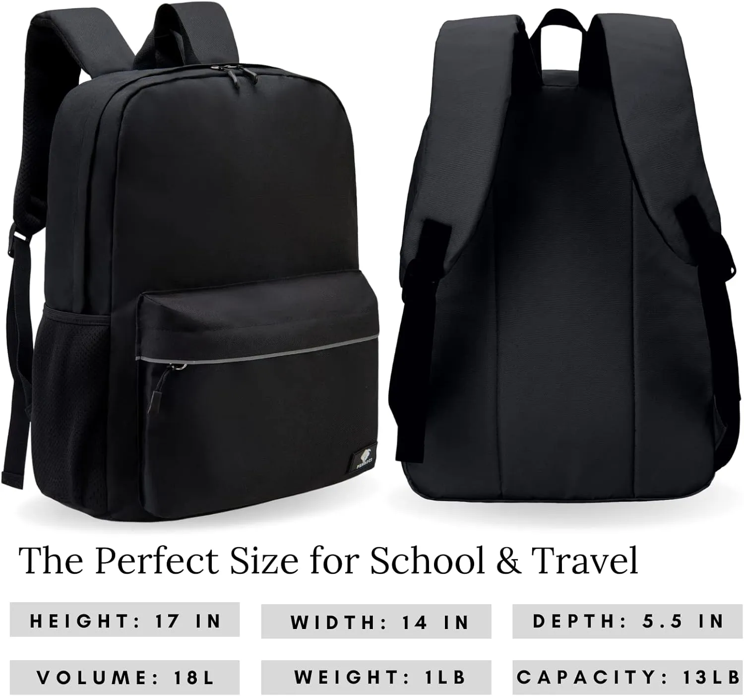 Fenrici Kids' Backpack with Lunch Box Gift Set for Boys and Girls, School Bag with Laptop Compartment and Insulated Lunch Bag