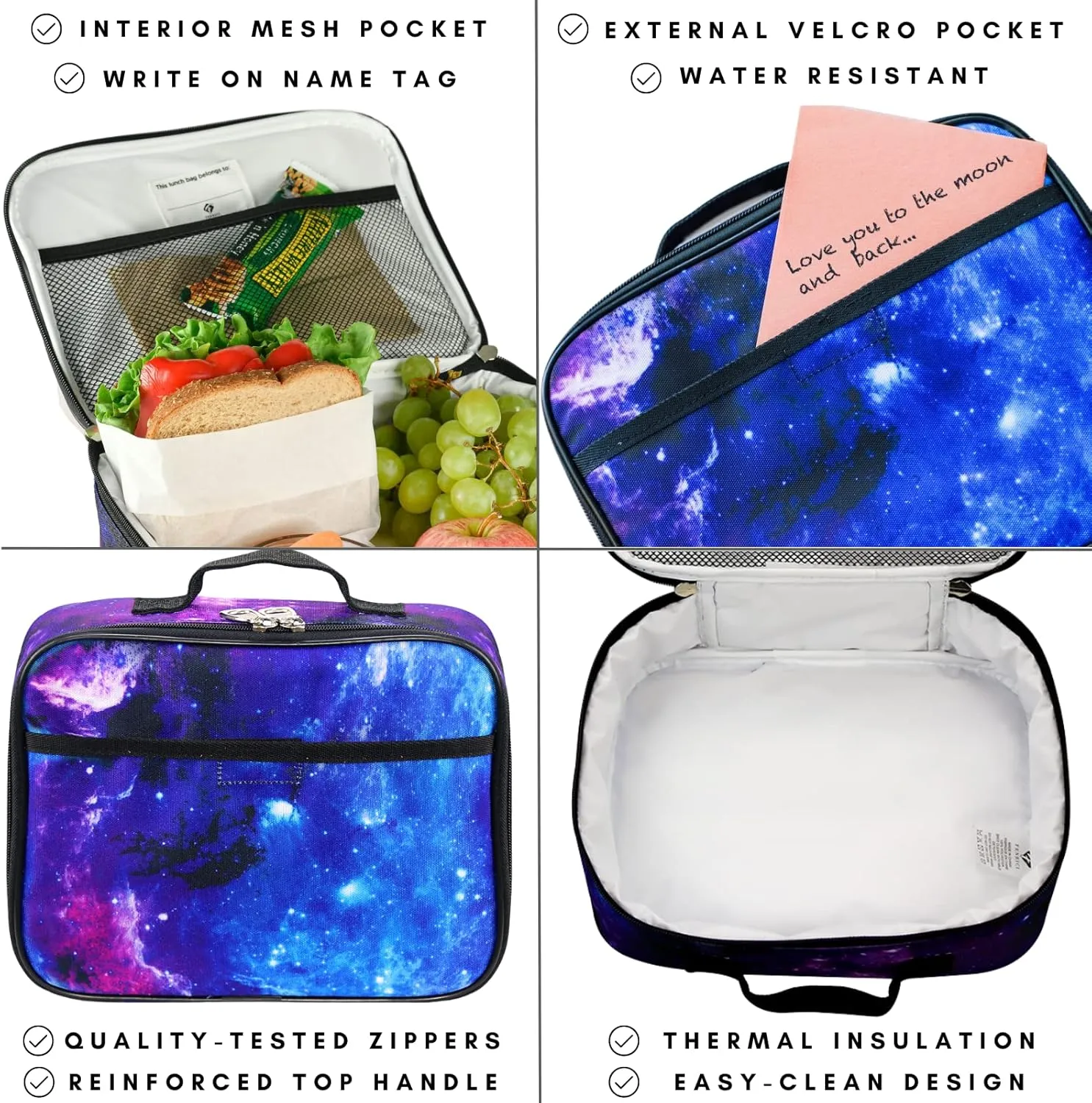 Fenrici Kids' Backpack with Lunch Box Gift Set for Boys and Girls, School Bag with Laptop Compartment and Insulated Lunch Bag