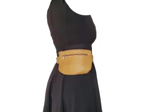 Fgalaze Distressed Leather Belt Bag, Waist Bag, Fanny Pack, Hip Bag, Unisex, David