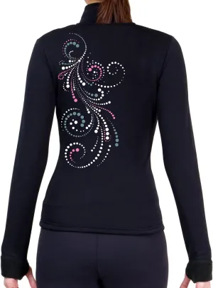Figure Skating Polartec Polar Fleece Jacket with Spangles JS112B - Child Sizes