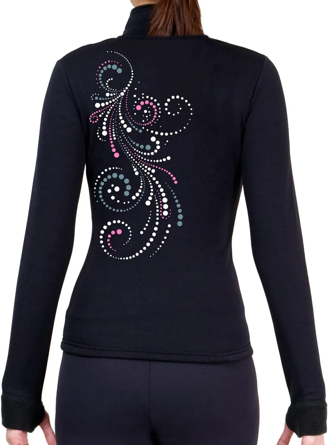 Figure Skating Polartec Polar Fleece Jacket with Spangles JS112B - Child Sizes
