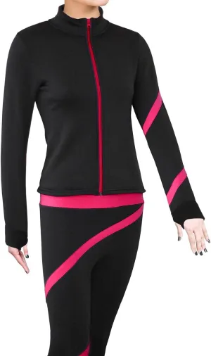 Figure Skating Polartec Polar Fleece Spiral Jacket - Child Sizes