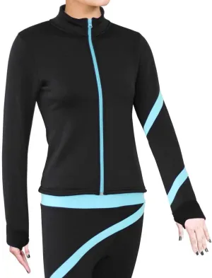 Figure Skating Polartec Polar Fleece Spiral Jacket - Child Sizes