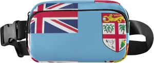 Fiji National Flag Oceaniad Fanny Packs for Women Hip Bag Belt Pouch Waterproof Festival Waist Pack for Women