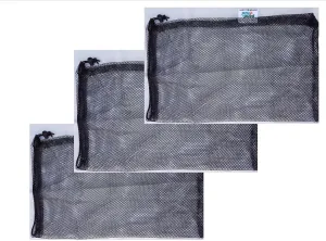 Filter Media Bag 18'' x 24'' (45cmx60cm) 2mm 5/64'' Pump Barrier Bag, Value 3 Pack, Pond & Aquarium Filtration Mesh Media Bag