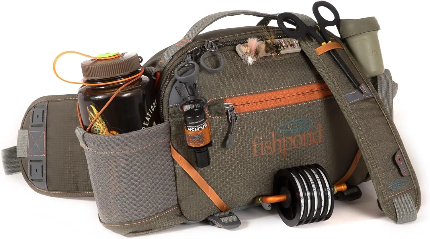 fishpond Elkhorn Lumbar Fishing Pack | Fly Fishing Waist Pack – Pebble