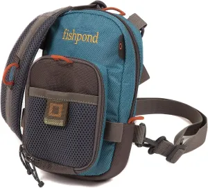 fishpond San Juan Vertical Fly Fishing Chest Pack, Fits up to Two Tackle or Fly Boxes, Lightweight Fishing Bag with Padded Neck Strap – Tidal Blue