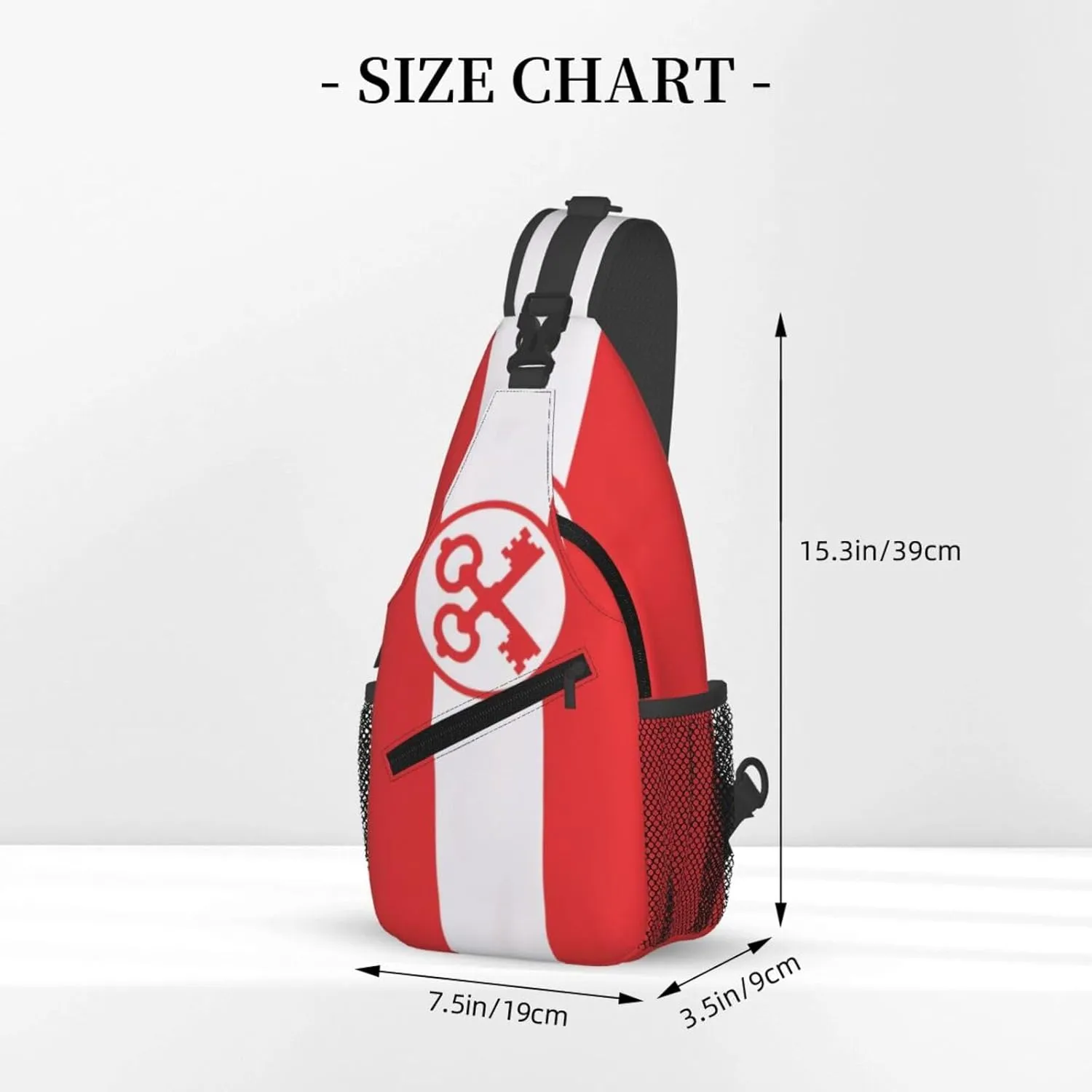 Flag Of Leiden Small Crossbody Backpack Sling Bag For Men Women Mini One Shoulder Chest Bags Gym Sport Travel Hiking Daypack