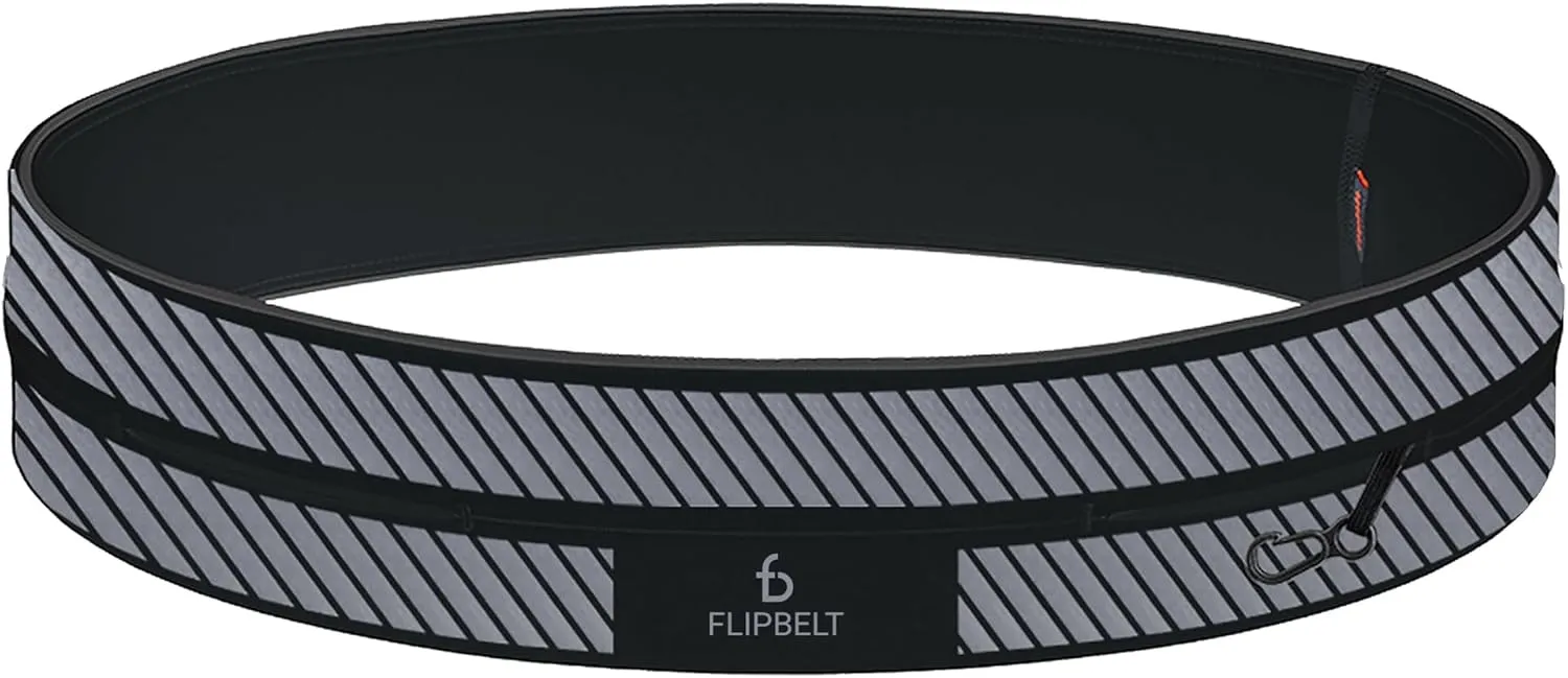 FlipBelt Classic Running Belt, Running Fanny Pack for Women and Men, USA Company