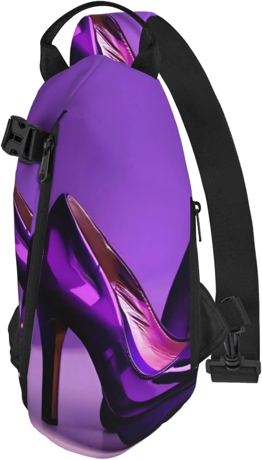 Flower Diamond Paintings Print Lightweight Adjustable Crossbody Backpack Daypack For Men,Women Sling Bag