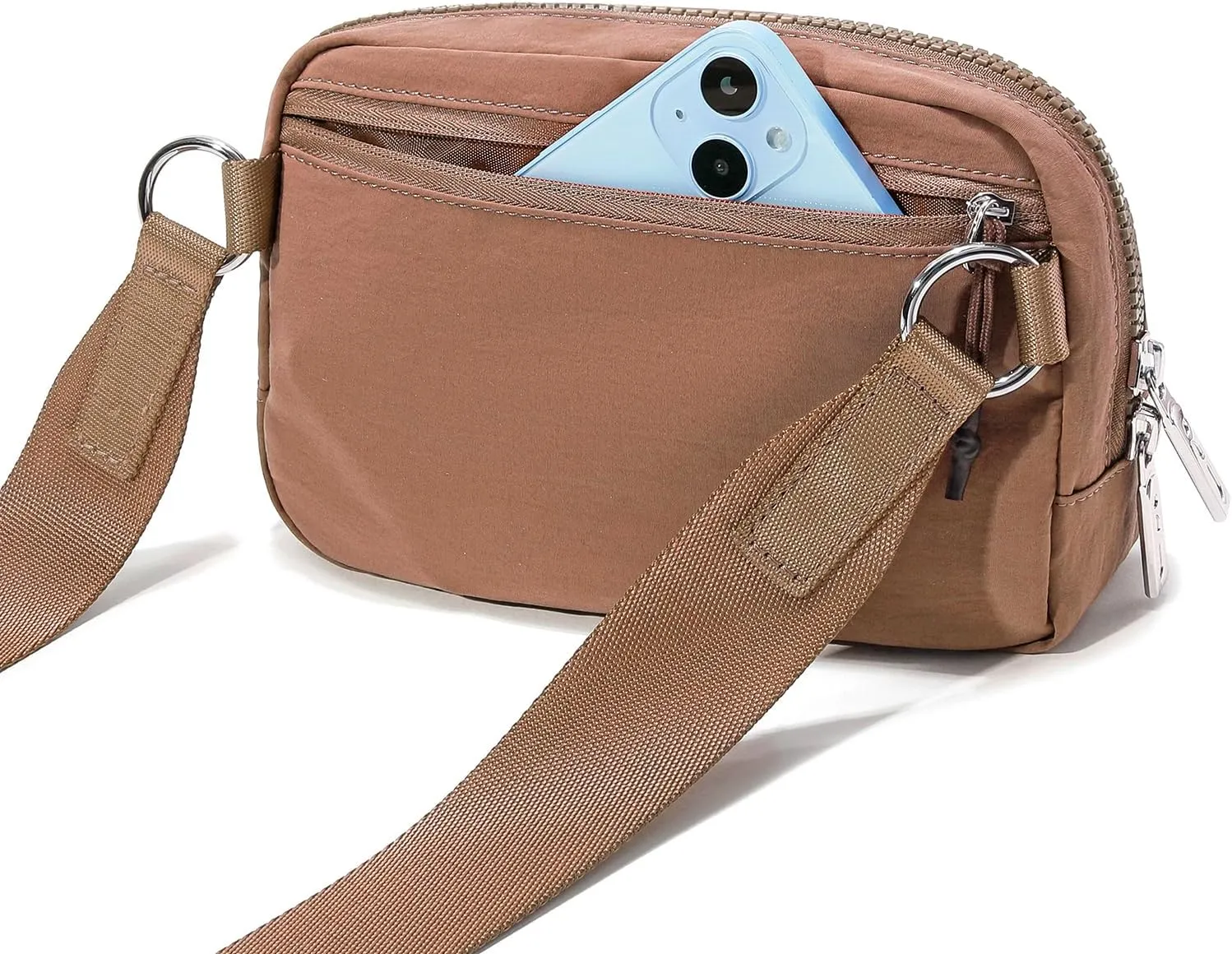 FODOKO Unisex Two-way Zipper Belt Bag