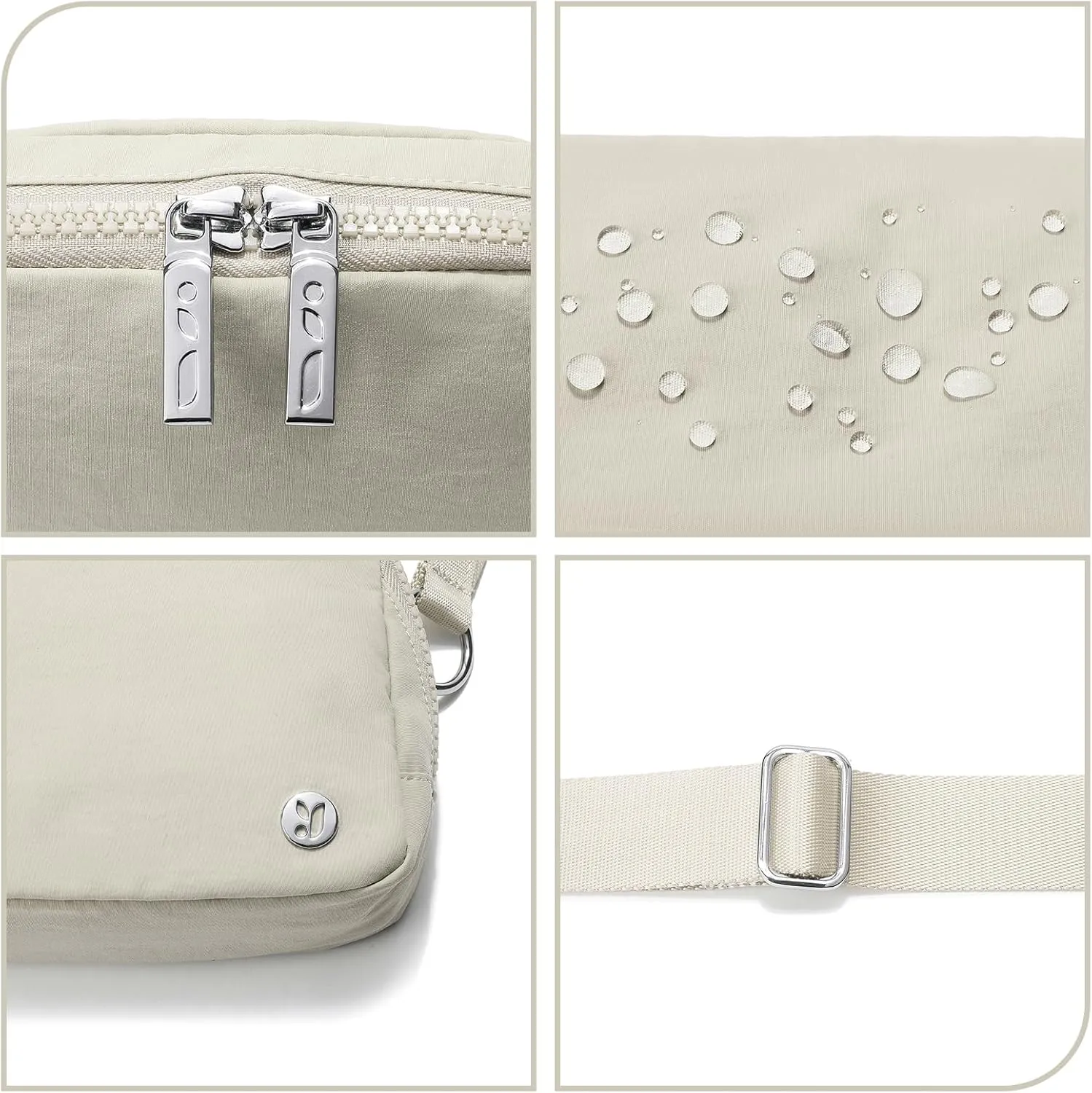 FODOKO Unisex Two-way Zipper Belt Bag