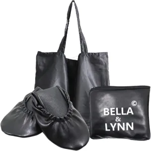 Foldable Shoes Travel Ballet Flats with Expandable Tote Bag for High Heels Folding Womens Shoes
