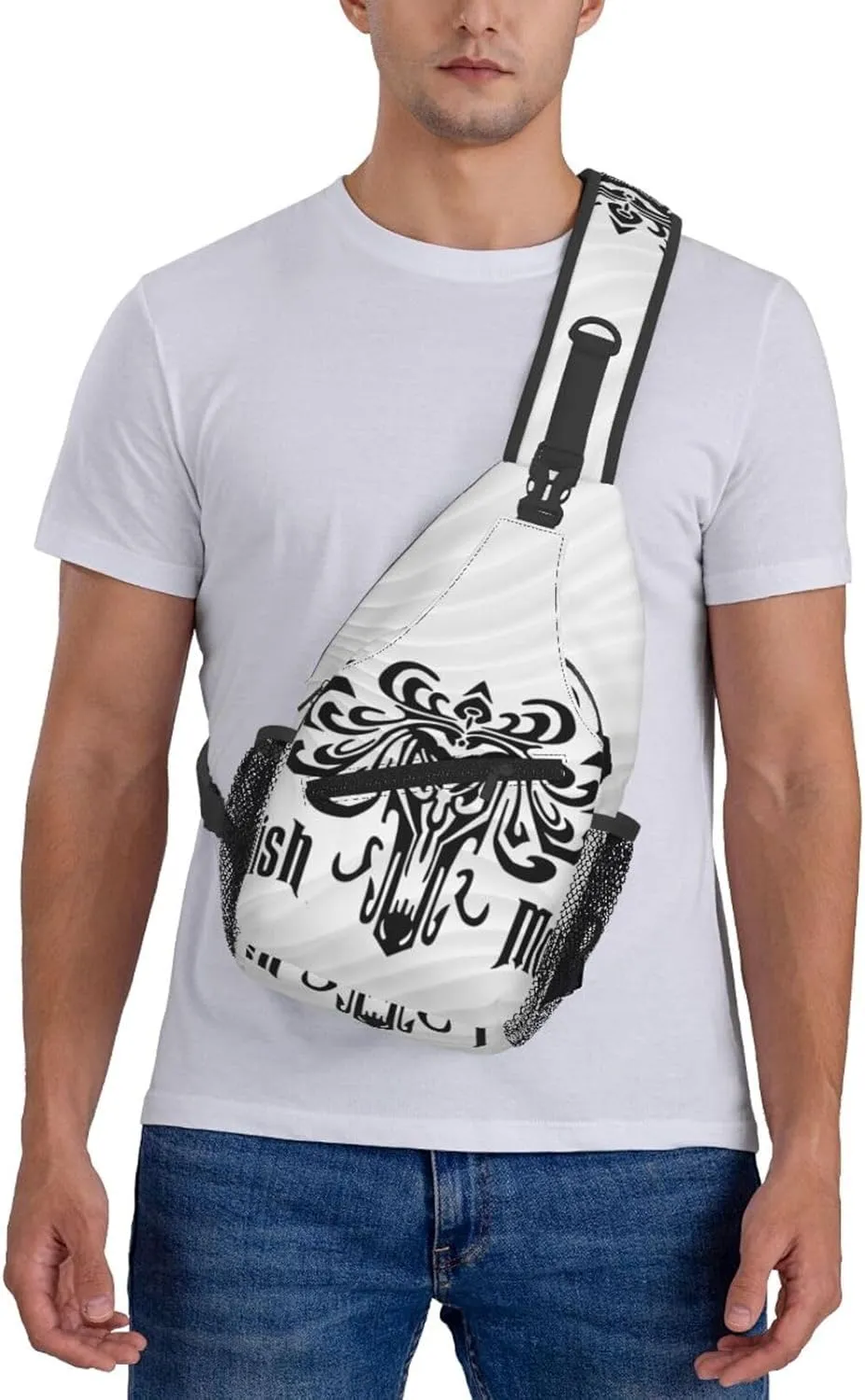 Foolish Mortal Crossbody Backpack Chest Shoulder Bag Lightweight One Strap Travel Hiking Daypack