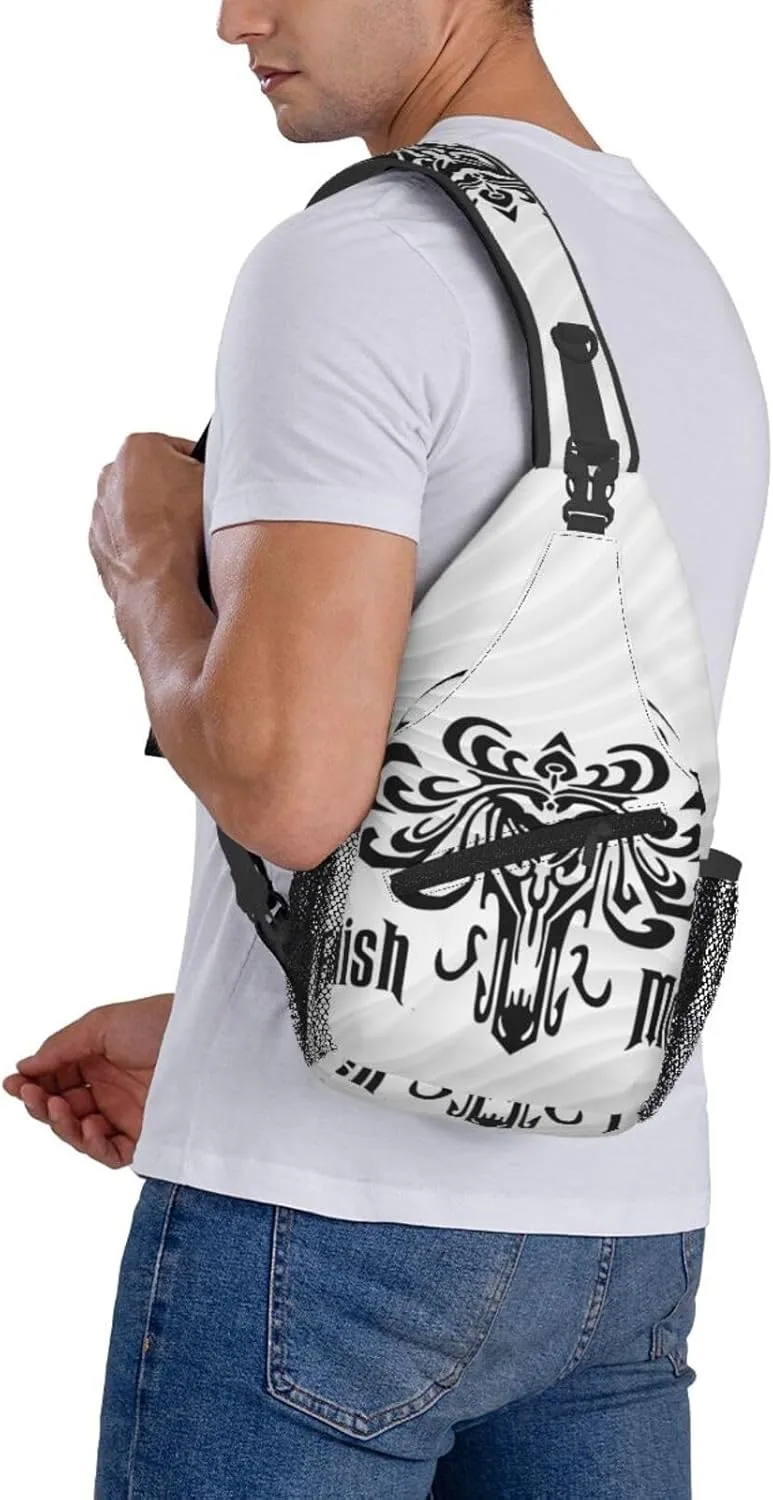 Foolish Mortal Crossbody Backpack Chest Shoulder Bag Lightweight One Strap Travel Hiking Daypack
