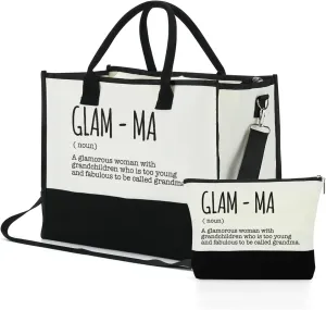FORBIDDEN PAPER Mothers Day Grandma Mimi Yaya Retirement Dance Aunt Travel Book Witchy Gifts for Women Tote Bag & Makeup Bag