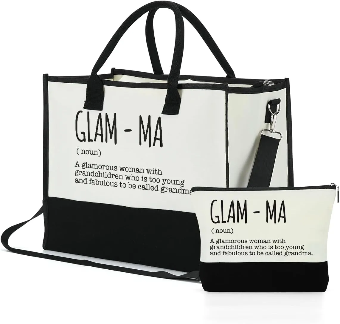 FORBIDDEN PAPER Mothers Day Grandma Mimi Yaya Retirement Dance Aunt Travel Book Witchy Gifts for Women Tote Bag & Makeup Bag