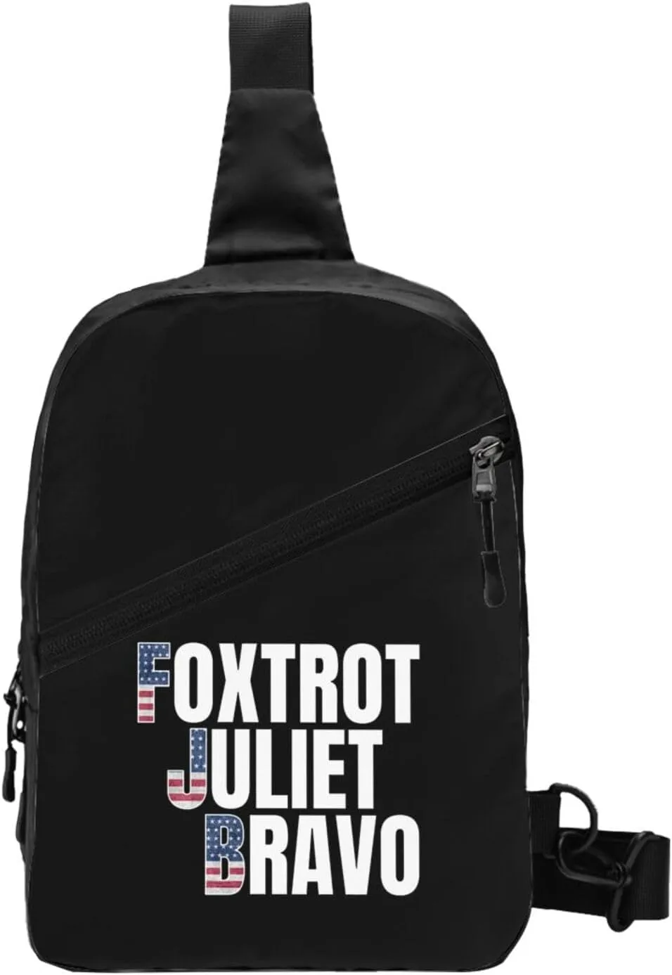 Foxtrot Juliet Bravo Fjb Sling Bag Unisex Crossbody Bag Casual Chest Bag Adjustable Sling Backpack Daypack For Travel Hiking Skiing Workout Running Cycling