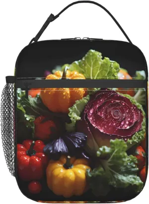Fresh Cabbage Lunch Tote Bag,Food Handbags Case For Women Lunch Box Insulated Lunch Container