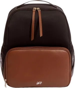 Freshly Picked Breast Pump Backpack, Wipeable Vegan Leather and Neoprene Breast Pump Bag, Fits Spectra S1 and S2, 3-Compartment, 8-Pocket
