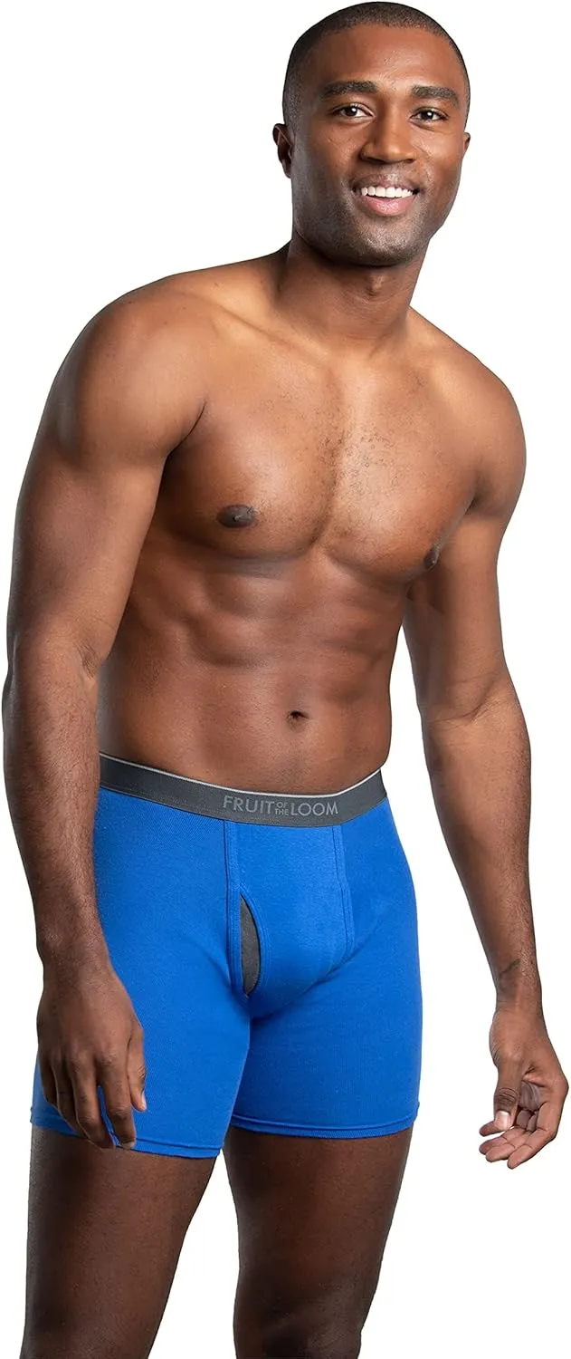 Fruit of the Loom Men's Coolzone Boxer Briefs, Moisture Wicking & Breathable, Assorted Color Multipacks