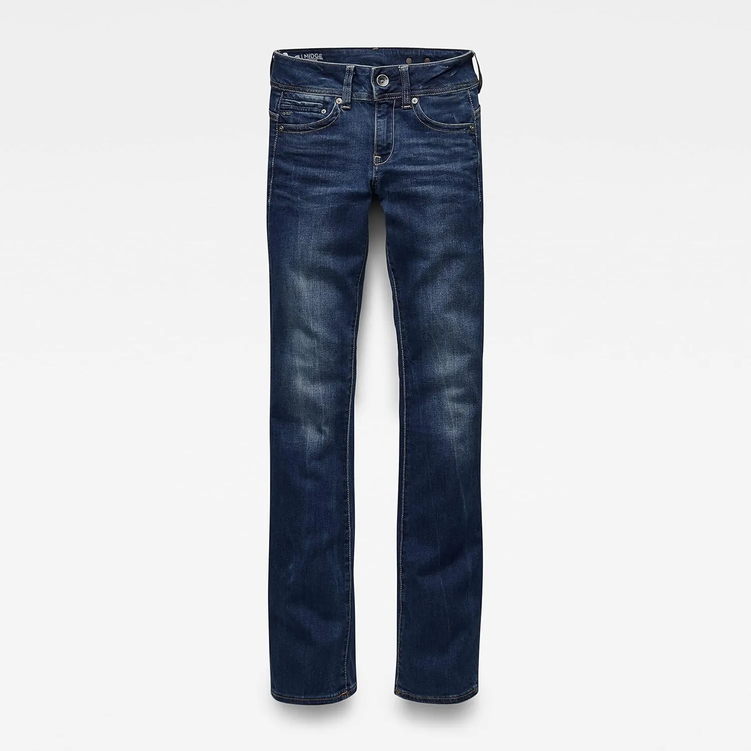 G-STAR Raw Women's Midge Saddle Mid Rise Bootleg Fit Jean in Maidu Stretch