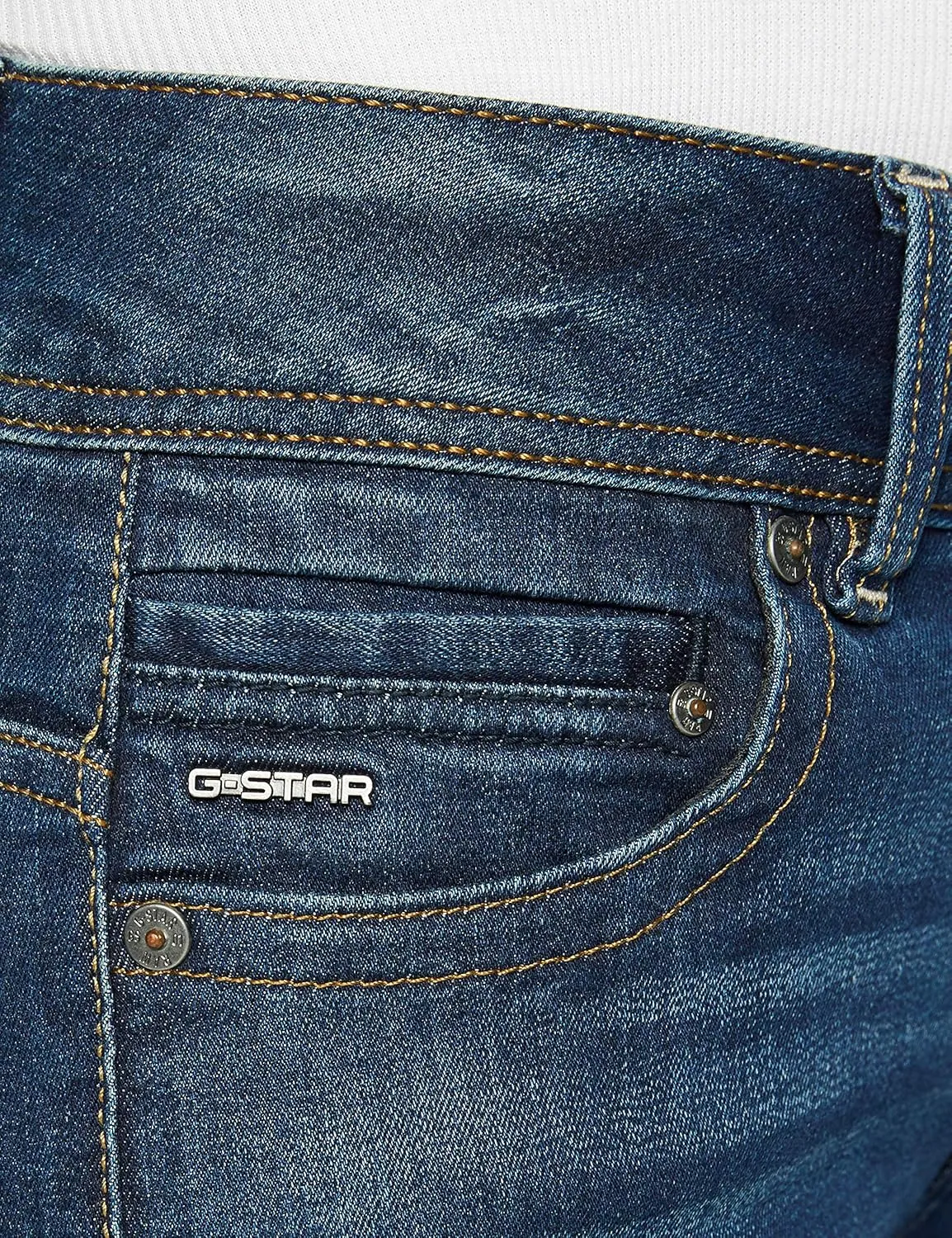 G-STAR RAW Women's Midge Saddle Mid Rise Straight Fit Jeans