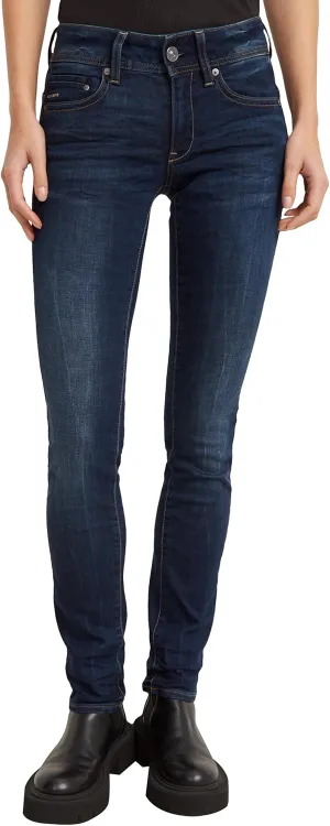 G-STAR RAW Women's Midge Saddle Mid Rise Straight Fit Jeans