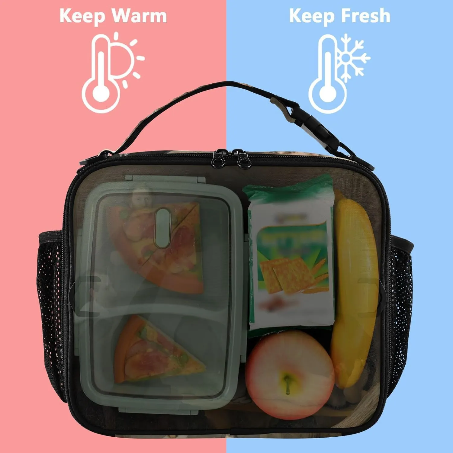 GAIGEO Rembrandt Anatomy Lesson Dr. Nicolaes Tulp Lunch Box Girls Women Lunch Bag Kids Mens Lunchbox for Work Soft Cooler Bag Insulated with Adjustable Shoulder Strap