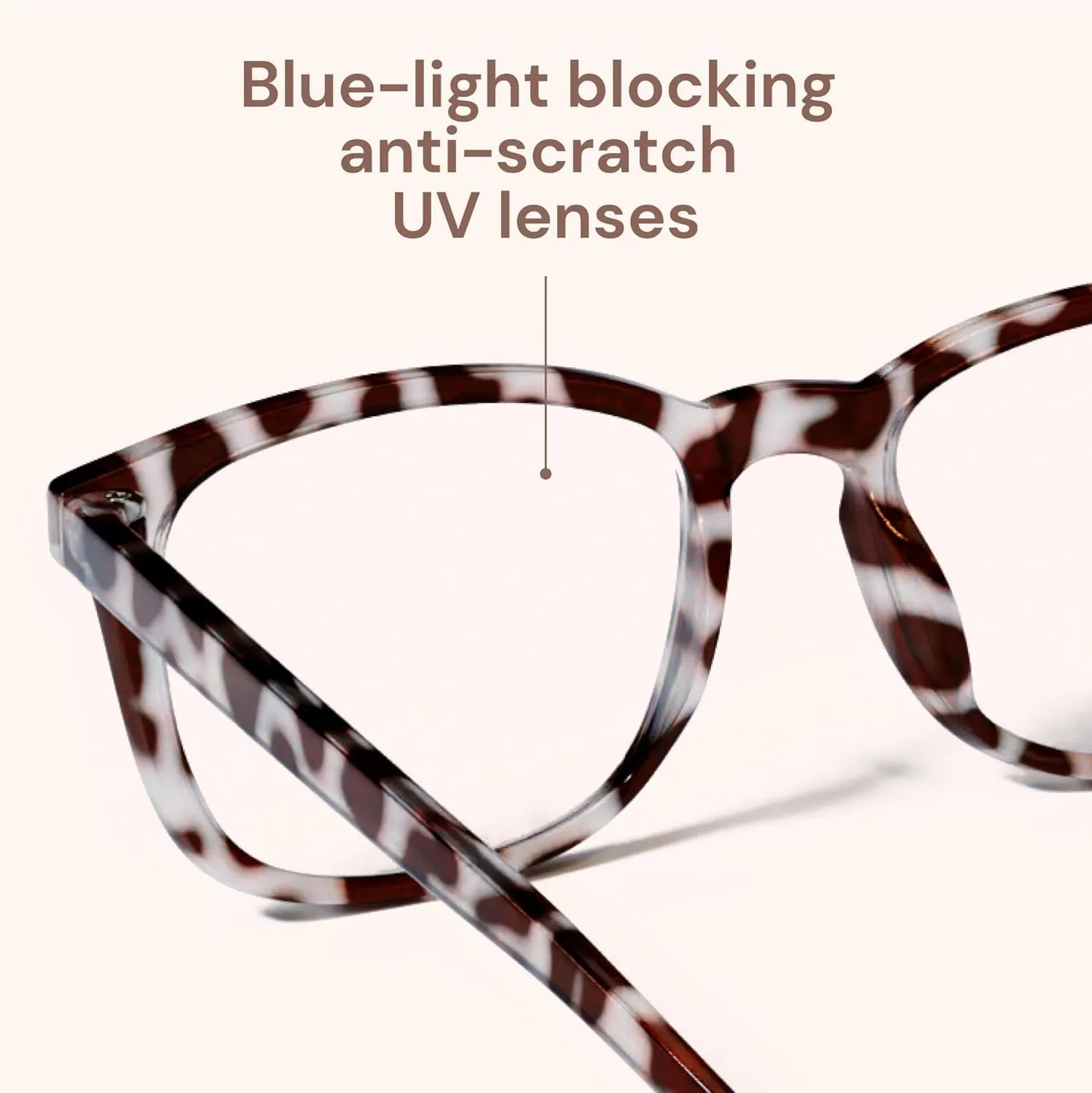 Gaoye Stylish Blue Light Glasses for Woman - Computer Glasses 99% Blue Light Blocking - Lightweight TR90 Frames - 3 pack