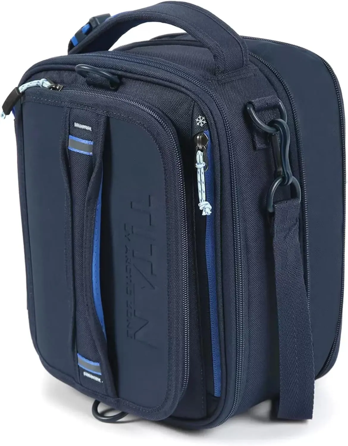 Generic Titan Deep Freeze Fridge Cold Expandable Lunch Pack - Royal/Navy Blue | Includes 2X 250g High Performance Ice Walls | Insulated Horizontal Design