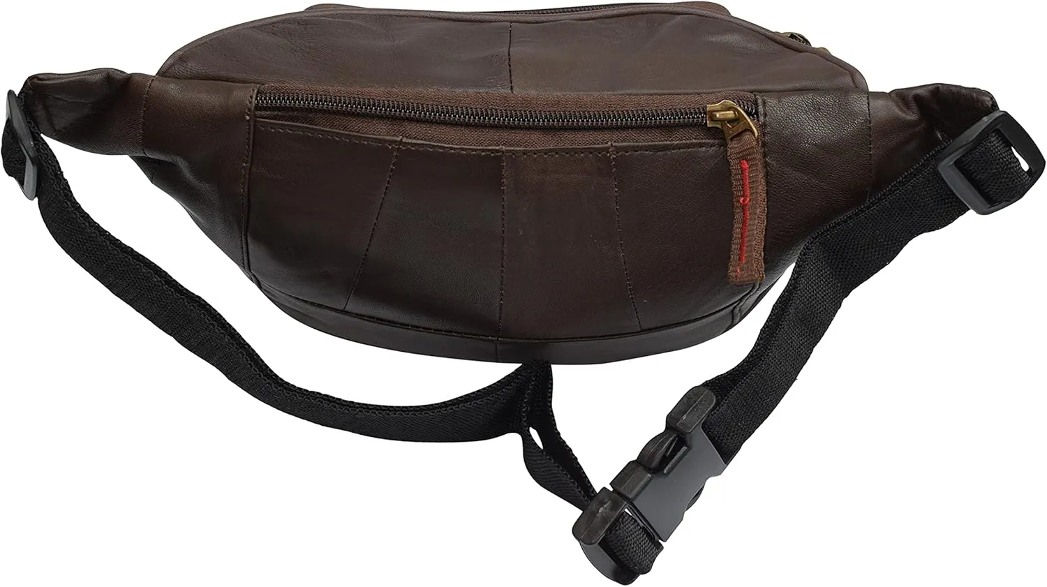 Genuine Leather Lambskin Waist Bag Fanny Pack with RFID Protection, The Perfect to-Go Travel Bag for Men and Women of All Ages (Brown)