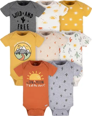 Gerber Baby 8-Pack Short Sleeve Onesie Bodysuits
